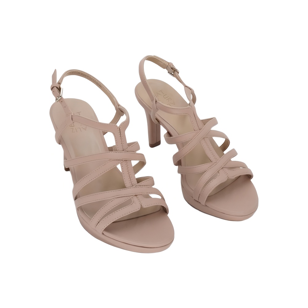 Naturalizer Baylor Strappy Sandals Creme Brulee Tan Size 8W